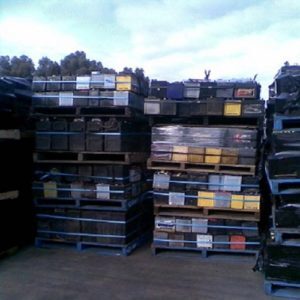 Drained Lead Battery Scrap